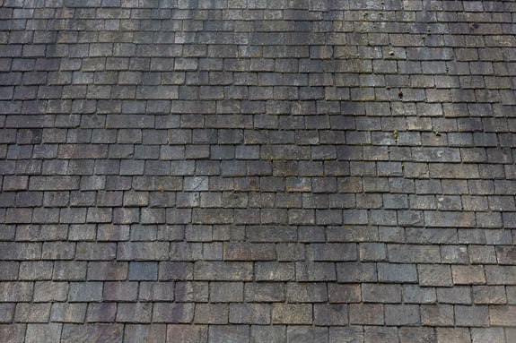 roof stains on roof peak